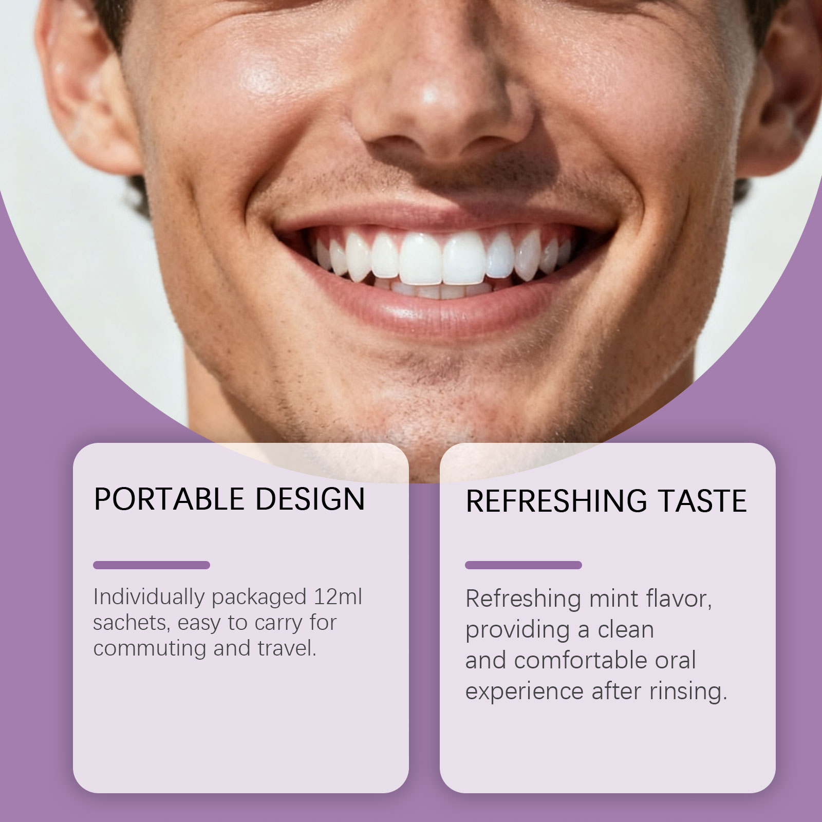 Фиолетовая ополаскиватель для  – обзор и цена Teeth Whitening Mouthwash